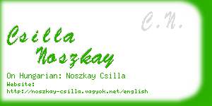 csilla noszkay business card